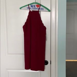 red dress